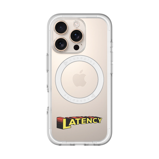 スリムプロテクションプレミアムケース with MagSafe［ LATENCY - Rock logo ］