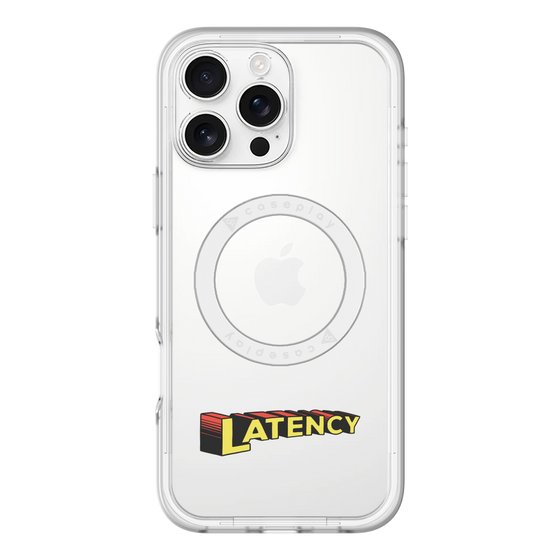 スリムプロテクションプレミアムケース with MagSafe［ LATENCY - Rock logo ］