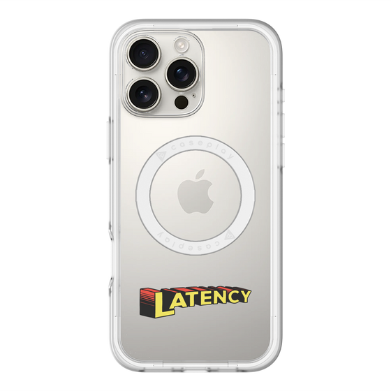 スリムプロテクションプレミアムケース with MagSafe［ LATENCY - Rock logo ］
