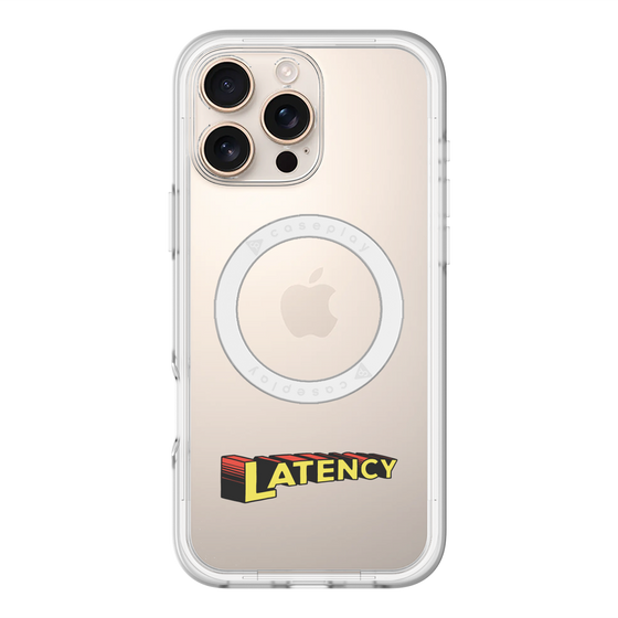 スリムプロテクションプレミアムケース with MagSafe［ LATENCY - Rock logo ］