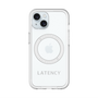 スリムプロテクションプレミアムケース with MagSafe［ LATENCY - Logotype - Gray ］