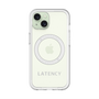 スリムプロテクションプレミアムケース with MagSafe［ LATENCY - Logotype - Gray ］