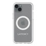 スリムプロテクションプレミアムケース with MagSafe［ LATENCY - Logotype - Gray ］