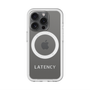 スリムプロテクションプレミアムケース with MagSafe［ LATENCY - Logotype - Gray ］