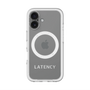 スリムプロテクションプレミアムケース with MagSafe［ LATENCY - Logotype - Gray ］