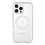 スリムプロテクションプレミアムケース with MagSafe［ LATENCY - Logotype - Gray ］
