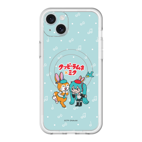 スリムプロテクションプレミアムケース with MagSafe［ 初音ミク×クッピーラムネ - 初音ミク×クッピー - デフォルメイラスト ］