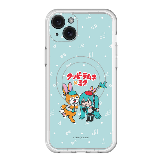 スリムプロテクションプレミアムケース with MagSafe［ 初音ミク×クッピーラムネ - 初音ミク×クッピー - デフォルメイラスト ］