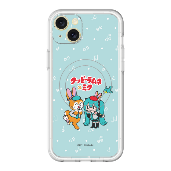 スリムプロテクションプレミアムケース with MagSafe［ 初音ミク×クッピーラムネ - 初音ミク×クッピー - デフォルメイラスト ］