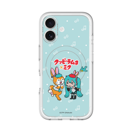 スリムプロテクションプレミアムケース with MagSafe［ 初音ミク×クッピーラムネ - 初音ミク×クッピー - デフォルメイラスト ］
