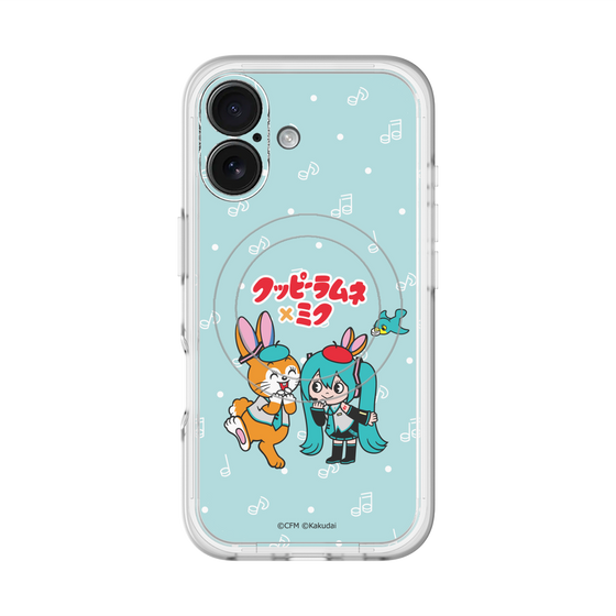 スリムプロテクションプレミアムケース with MagSafe［ 初音ミク×クッピーラムネ - 初音ミク×クッピー - デフォルメイラスト ］