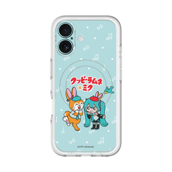 スリムプロテクションプレミアムケース with MagSafe［ 初音ミク×クッピーラムネ - 初音ミク×クッピー - デフォルメイラスト ］