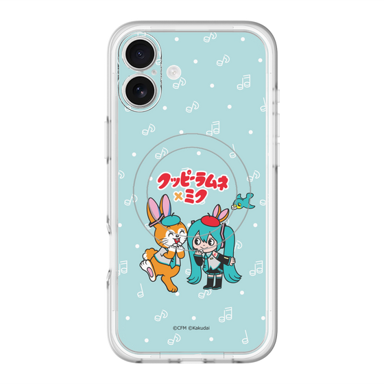 スリムプロテクションプレミアムケース with MagSafe［ 初音ミク×クッピーラムネ - 初音ミク×クッピー - デフォルメイラスト ］
