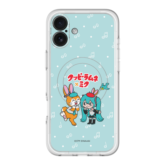 スリムプロテクションプレミアムケース with MagSafe［ 初音ミク×クッピーラムネ - 初音ミク×クッピー - デフォルメイラスト ］