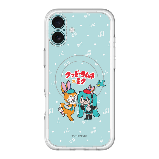 スリムプロテクションプレミアムケース with MagSafe［ 初音ミク×クッピーラムネ - 初音ミク×クッピー - デフォルメイラスト ］
