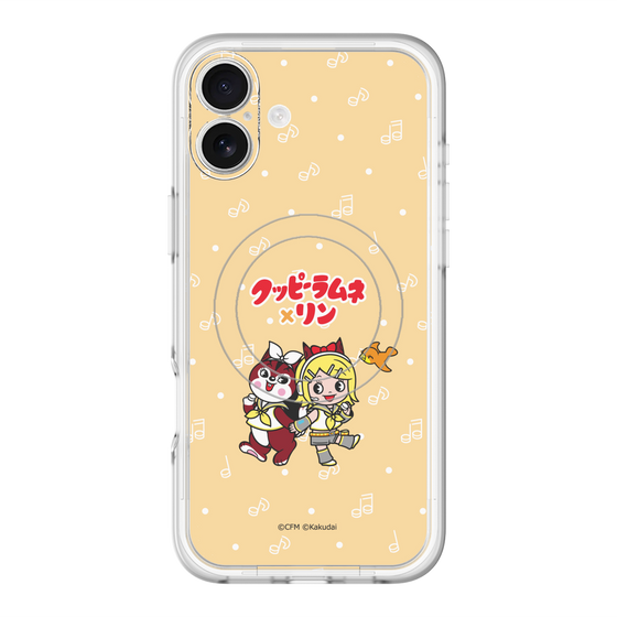 スリムプロテクションプレミアムケース with MagSafe［ 初音ミク×クッピーラムネ - 鏡音リン×ラム - デフォルメイラスト ］