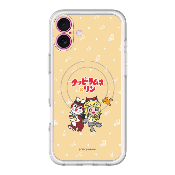スリムプロテクションプレミアムケース with MagSafe［ 初音ミク×クッピーラムネ - 鏡音リン×ラム - デフォルメイラスト ］