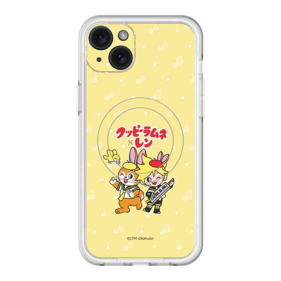スリムプロテクションプレミアムケース with MagSafe［ 初音ミク×クッピーラムネ - 鏡音レン×クッピー - デフォルメイラスト ］