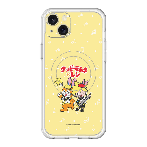 スリムプロテクションプレミアムケース with MagSafe［ 初音ミク×クッピーラムネ - 鏡音レン×クッピー - デフォルメイラスト ］