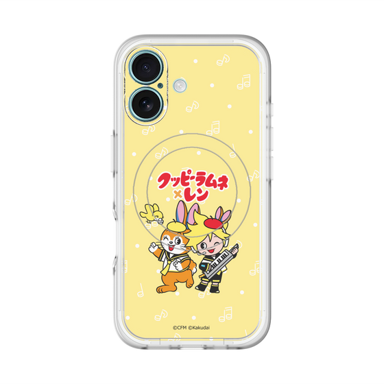スリムプロテクションプレミアムケース with MagSafe［ 初音ミク×クッピーラムネ - 鏡音レン×クッピー - デフォルメイラスト ］
