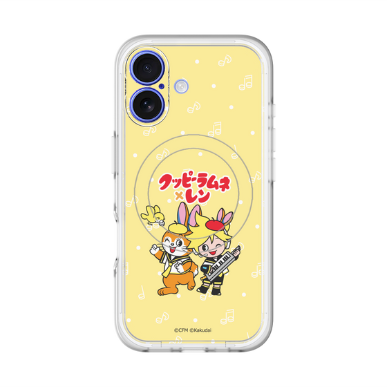 スリムプロテクションプレミアムケース with MagSafe［ 初音ミク×クッピーラムネ - 鏡音レン×クッピー - デフォルメイラスト ］