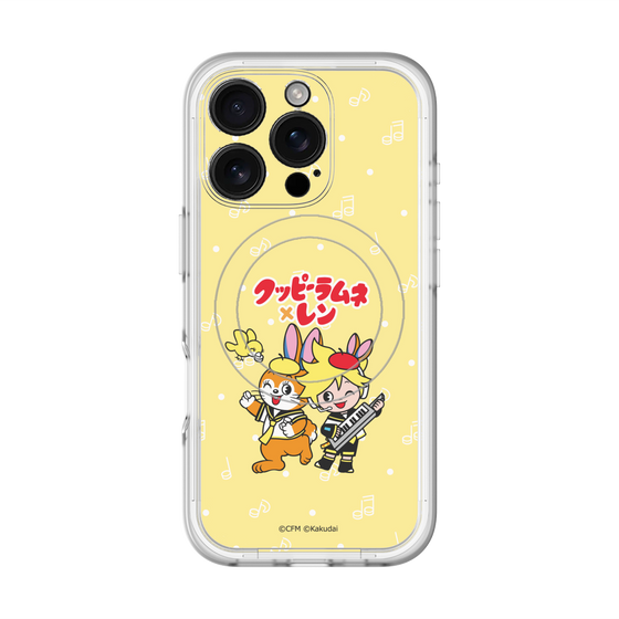 スリムプロテクションプレミアムケース with MagSafe［ 初音ミク×クッピーラムネ - 鏡音レン×クッピー - デフォルメイラスト ］