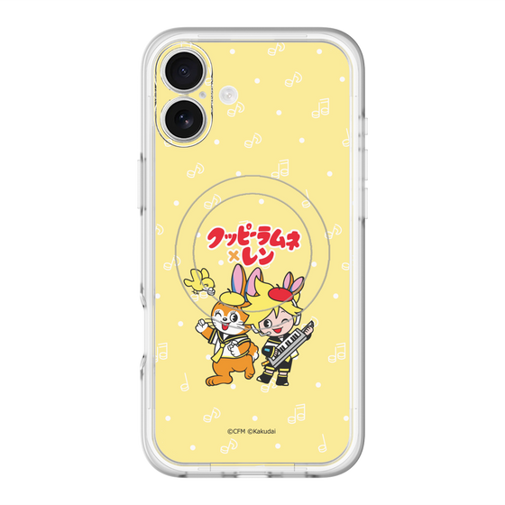 スリムプロテクションプレミアムケース with MagSafe［ 初音ミク×クッピーラムネ - 鏡音レン×クッピー - デフォルメイラスト ］