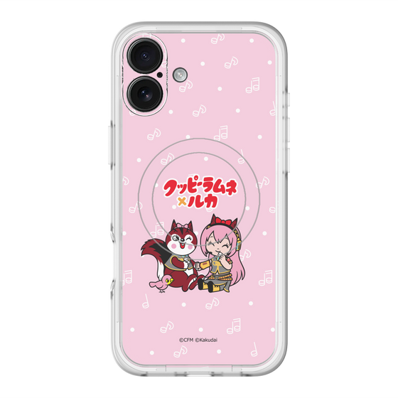 スリムプロテクションプレミアムケース with MagSafe［ 初音ミク×クッピーラムネ - 巡音ルカ×ラム - デフォルメイラスト ］