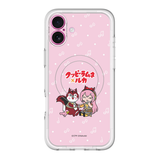 スリムプロテクションプレミアムケース with MagSafe［ 初音ミク×クッピーラムネ - 巡音ルカ×ラム - デフォルメイラスト ］