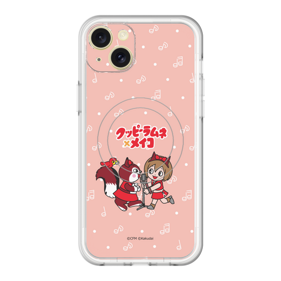 スリムプロテクションプレミアムケース with MagSafe［ 初音ミク×クッピーラムネ - MEIKO×ラム - デフォルメイラスト ］