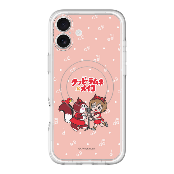 スリムプロテクションプレミアムケース with MagSafe［ 初音ミク×クッピーラムネ - MEIKO×ラム - デフォルメイラスト ］