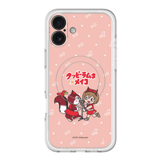 スリムプロテクションプレミアムケース with MagSafe［ 初音ミク×クッピーラムネ - MEIKO×ラム - デフォルメイラスト ］