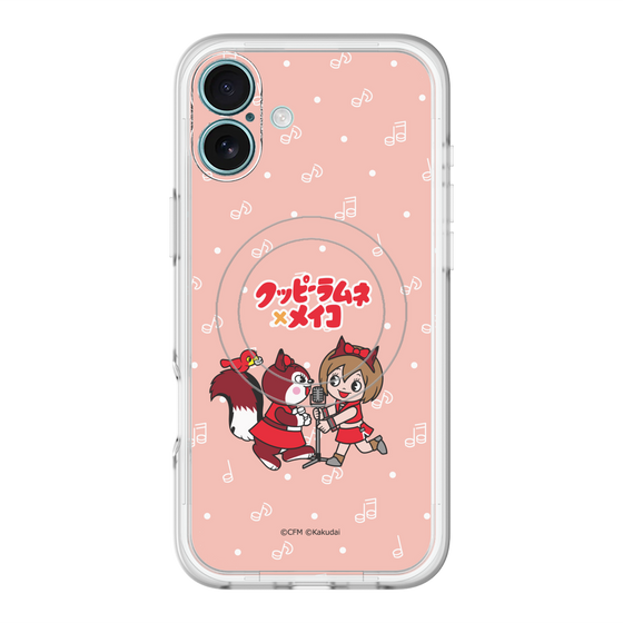 スリムプロテクションプレミアムケース with MagSafe［ 初音ミク×クッピーラムネ - MEIKO×ラム - デフォルメイラスト ］