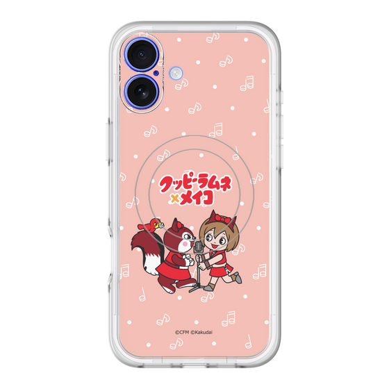 スリムプロテクションプレミアムケース with MagSafe［ 初音ミク×クッピーラムネ - MEIKO×ラム - デフォルメイラスト ］