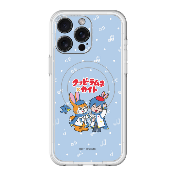 スリムプロテクションプレミアムケース with MagSafe［ 初音ミク×クッピーラムネ - KAITO×クッピー - デフォルメイラスト ］