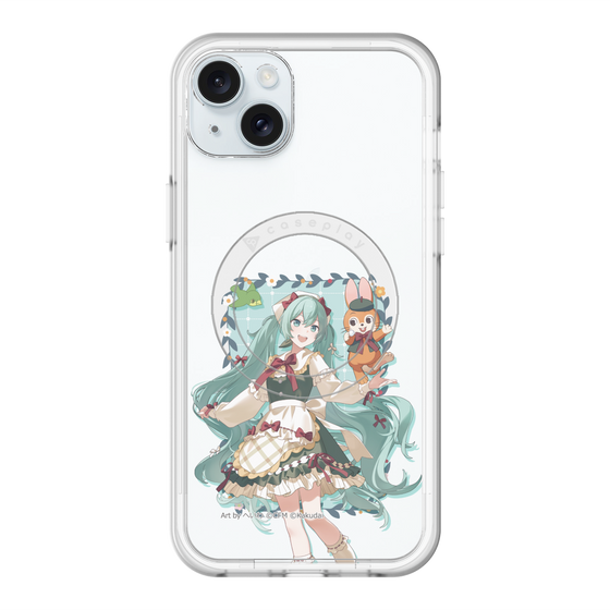 スリムプロテクションプレミアムケース with MagSafe［ 初音ミク×クッピーラムネ - 初音ミク×クッピー - 等身イラスト1 ］