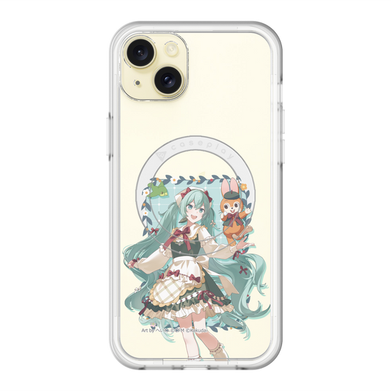 スリムプロテクションプレミアムケース with MagSafe［ 初音ミク×クッピーラムネ - 初音ミク×クッピー - 等身イラスト1 ］