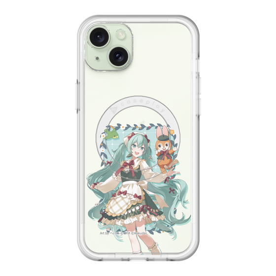 スリムプロテクションプレミアムケース with MagSafe［ 初音ミク×クッピーラムネ - 初音ミク×クッピー - 等身イラスト1 ］