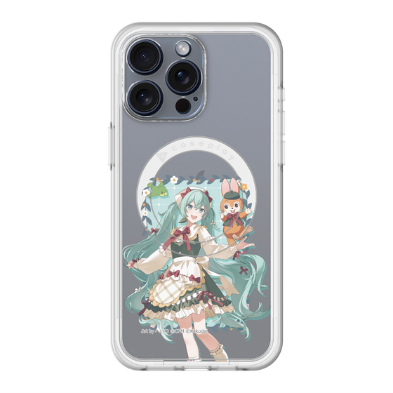 スリムプロテクションプレミアムケース with MagSafe［ 初音ミク×クッピーラムネ - 初音ミク×クッピー - 等身イラスト1 ］