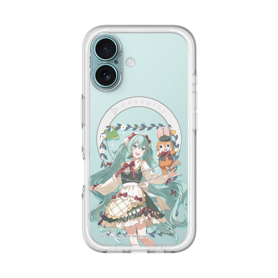 スリムプロテクションプレミアムケース with MagSafe［ 初音ミク×クッピーラムネ - 初音ミク×クッピー - 等身イラスト1 ］