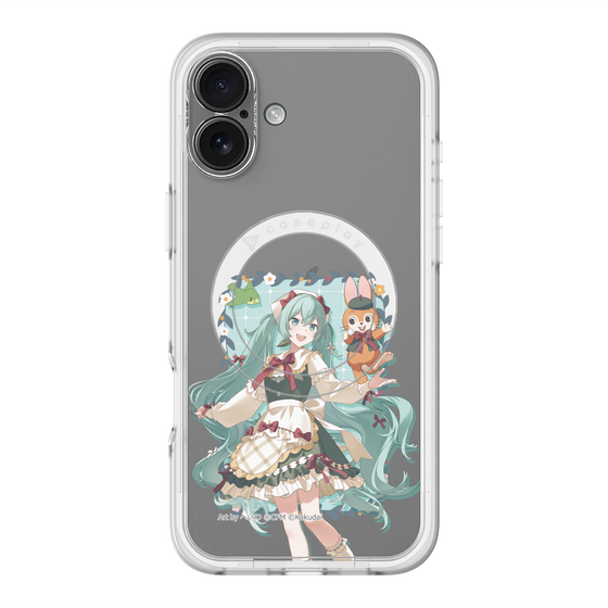 スリムプロテクションプレミアムケース with MagSafe［ 初音ミク×クッピーラムネ - 初音ミク×クッピー - 等身イラスト1 ］