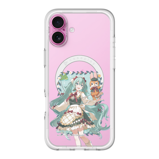 スリムプロテクションプレミアムケース with MagSafe［ 初音ミク×クッピーラムネ - 初音ミク×クッピー - 等身イラスト1 ］