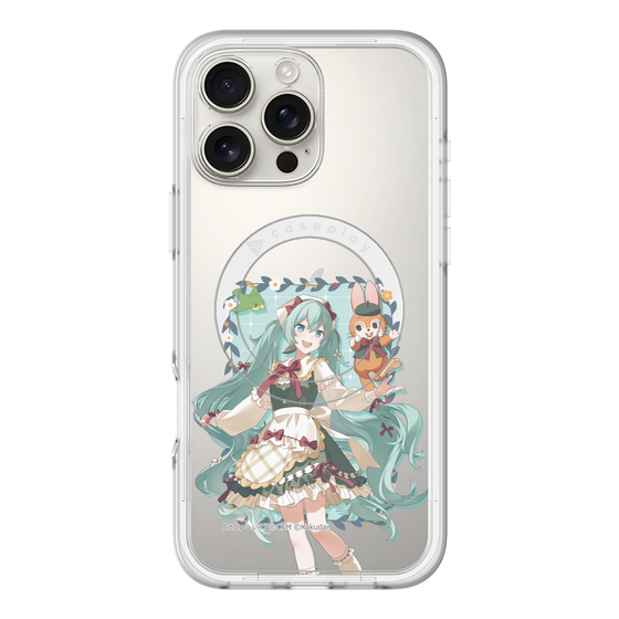 スリムプロテクションプレミアムケース with MagSafe［ 初音ミク×クッピーラムネ - 初音ミク×クッピー - 等身イラスト1 ］