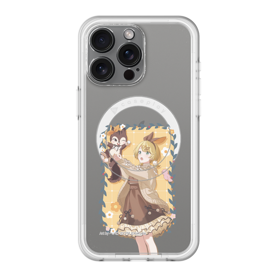 スリムプロテクションプレミアムケース with MagSafe［ 初音ミク×クッピーラムネ - 鏡音リン×ラム - 等身イラスト1 ］