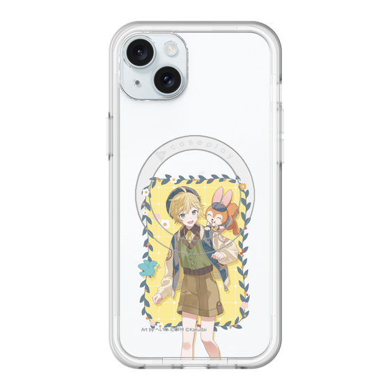スリムプロテクションプレミアムケース with MagSafe［ 初音ミク×クッピーラムネ - 鏡音レン×クッピー - 等身イラスト1 ］