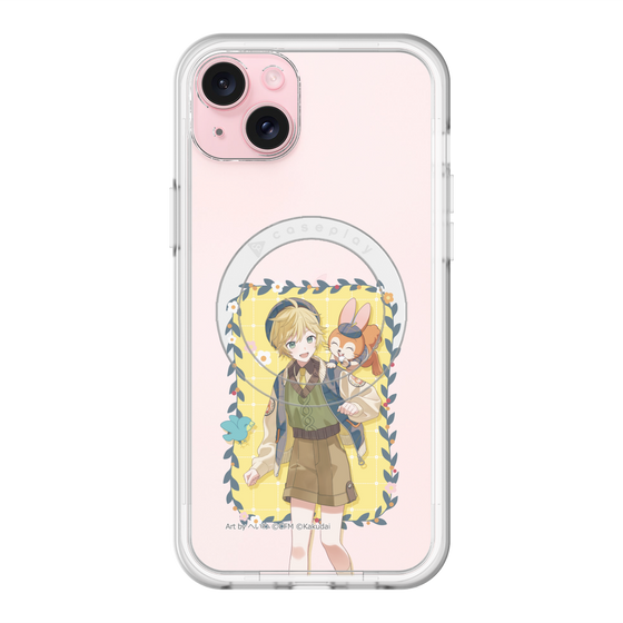 スリムプロテクションプレミアムケース with MagSafe［ 初音ミク×クッピーラムネ - 鏡音レン×クッピー - 等身イラスト1 ］