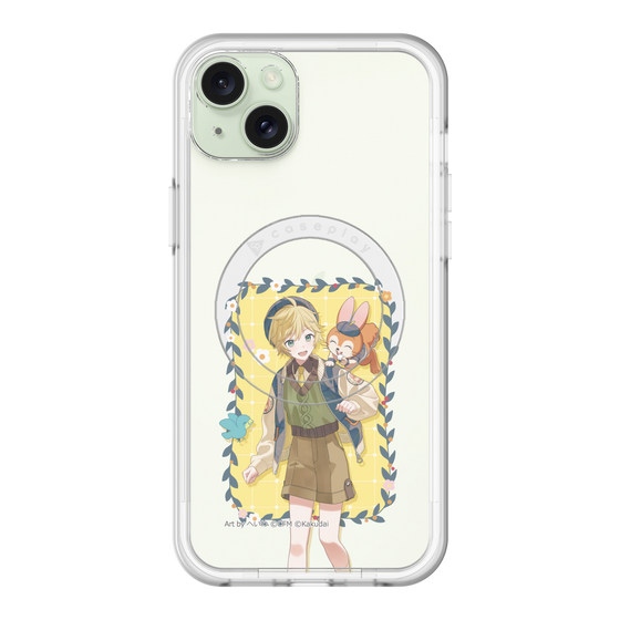 スリムプロテクションプレミアムケース with MagSafe［ 初音ミク×クッピーラムネ - 鏡音レン×クッピー - 等身イラスト1 ］