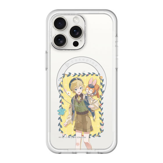 スリムプロテクションプレミアムケース with MagSafe［ 初音ミク×クッピーラムネ - 鏡音レン×クッピー - 等身イラスト1 ］
