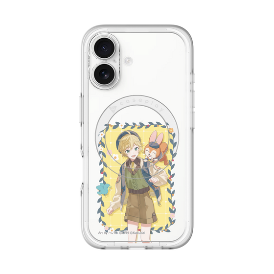 スリムプロテクションプレミアムケース with MagSafe［ 初音ミク×クッピーラムネ - 鏡音レン×クッピー - 等身イラスト1 ］