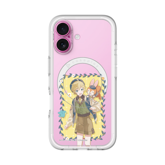 スリムプロテクションプレミアムケース with MagSafe［ 初音ミク×クッピーラムネ - 鏡音レン×クッピー - 等身イラスト1 ］